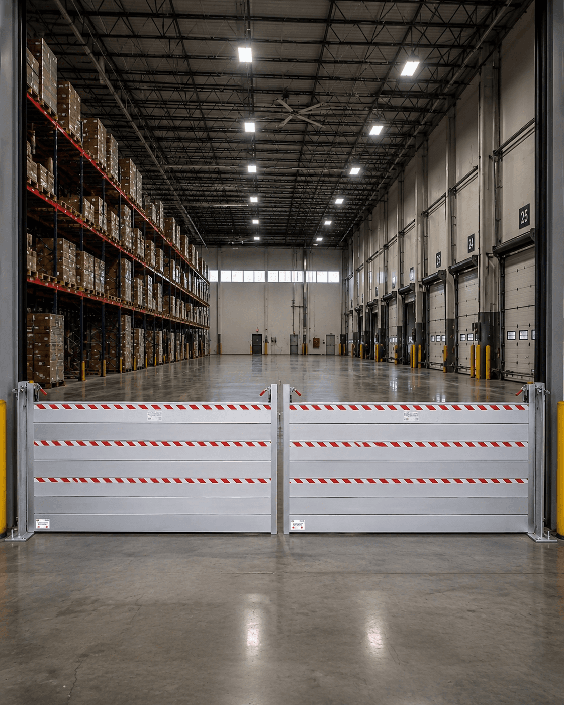 H-Frame M40 Aluminium plank barrier