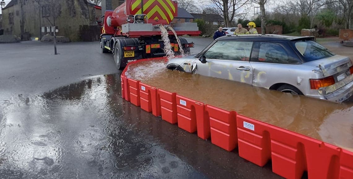 NOAQ Boxpool for EV fire fighting deployment